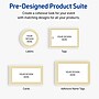 Avery Multi-Lined Gold Border Matte Blank Card, White, 80/Pack (S00-D1A)~#|#~A086DAF1-CAC2-4532-A45E5136084AE4B4_sc7
