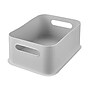 iDESIGN Small Stackable Plastic Storage Bin, Gray (08582)~#|#~A086F656-0A22-484F-B44CF5BE622C4523_sc7