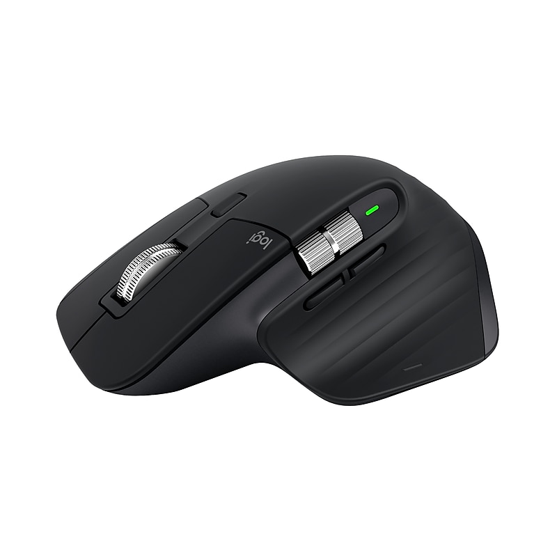 Logitech MX Master 3S Wireless Ergonomic Optical Mouse, Black (910-006556) image 1