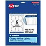 Avery Laser/Inkjet Multipurpose StarburstLabels, 3" Dia, Glossy White, 600/Box (94609)~#|#~A096060C-AD90-4BE1-B7BEA83B043E8011_sc7