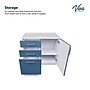 Viva Comfort 36.32'' H x 36" L Exam Room Medical Cabinet, 3-Drawers, Blueberry (902BASE36NSBL)~#|#~A09D35EC-612A-4313-ABFC09B78C58FE88_sc7