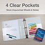Cardinal Premier Heavy Duty 4" 3-Ring View Binders, D-Ring, White (10340CB)~#|#~A0A30B9C-27D7-4EE3-AC67B88376AD680E_sc7