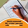 BIC 4-Color Smooth Retractable Ballpoint Pen, Medium Point, 1.0mm, Assorted Colors, 3/Pack (MMSP3-AST)~#|#~A0A49D55-7074-4D78-9DEEBC7237A8FF83_sc7