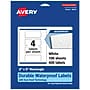 Avery Laser/Inkjet Rectangle Waterproof Multipurpose Labels, 5"  x 2", White, 400/Box (94241)~#|#~A0A5583C-FAE8-4991-BE03CB1CBA3C4D3C_sc7
