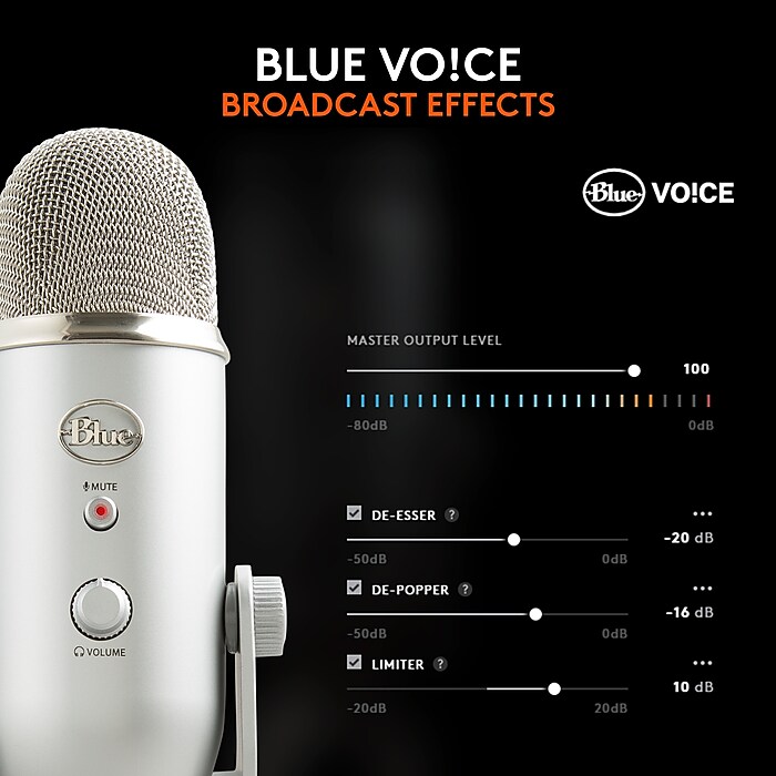 Blue USBマイク YETI SILVER Amazon.com: Logitech Creators Blue Yeti USB Microphone for