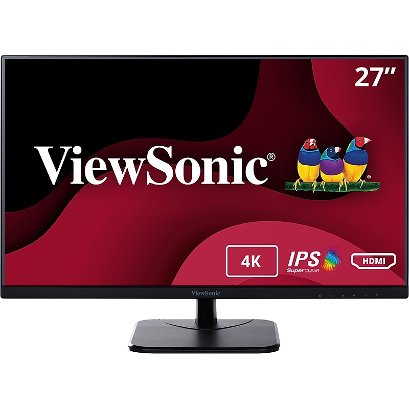 ViewSonic 27" 4K Ultra HD 75Hz LCD Monitor, Black (VA2756-4K-MHD) image 1