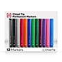 TRU RED™ Tank Permanent Markers, Chisel Tip, Assorted, 12/Pack (TR54529)~#|#~A0B32561-4764-486E-A857DD97146F9449_sc7