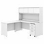 Bush Business Furniture Studio C 72"W L Shaped Desk with Hutch, Mobile File Cabinet and Return, White (STC006WH)~#|#~A0B857A2-8458-45CB-9473AA72565198E8_sc7