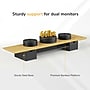Mount-It! Extra Wide Monitor Riser with Drawers and Shelf, Holds up to 66 lbs., Bamboo, (MI-7369) ~#|#~A0B99AC0-E16C-4A39-A9D90791ECF3F690_sc7