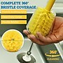 BISON LIFE 4" Polyester Goblet Cleaning Brush, Yellow, 6/Pack (BPKH-CB11-Y-6)~#|#~A0B99DC5-C710-4638-A8E249BAD4D89AF8_sc7