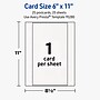 Avery Rectangle Matte Blank Card, White, 25/Pack (19479399860)~#|#~A0BB111C-BE74-44F9-838AF8D5C114F41B_sc7