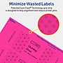 Avery Laser/Inkjet Rectangle Multipurpose Labels, 2" x 7", Neon Magenta, 80/Pack (94243)~#|#~A0C08D0A-8C12-47C7-99E49956308C3F45_sc7