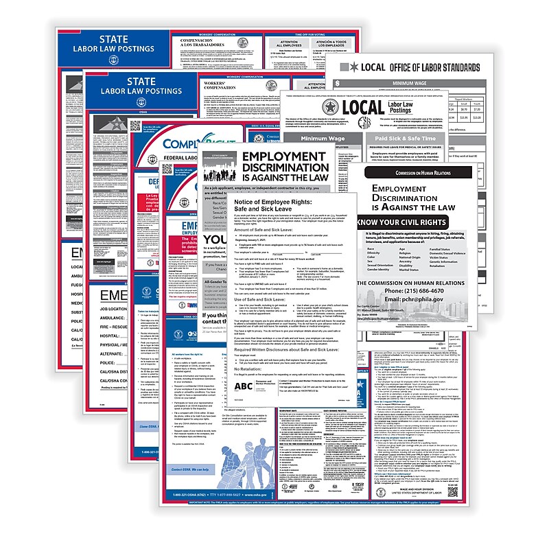 ComplyRight Federal, State, and Local Labor Law 1-Year Poster Service, Iowa, English & Spanish (U1200CSLCBAIA) image 1