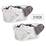 Mind Reader 10.57-Gallon Laundry Basket with Handles, Plastic, White, 2/Set (2HHAMP40-WHT)~#|#~A0C29EAD-737D-4570-9E28511DF09496AB_sc7