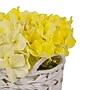 National Tree Company 10" Light Yellow Hydrangea Bouquet in White Basket (MT81-1326GLYW-1)~#|#~A0C335E7-BD91-4898-8579DBD6E054C369_sc7