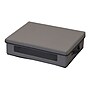 Household Essentials 23.23 Quart Platter Storage Chest with Lid, Fabric, Gray (52549-1)~#|#~A0C4CE9C-18B5-4B8D-A66E9D9371C0901D_sc7