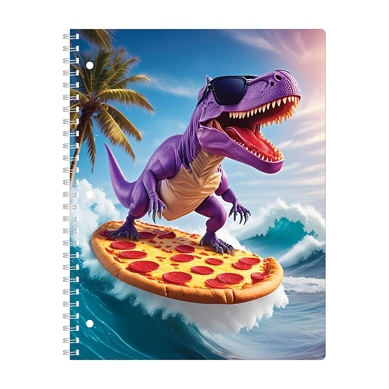 Eccolo Dino or Shark 1-Subject Notebook, Wide Ruled, Assorted, Each (ST845D) image 1