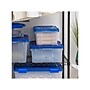 Iris WeatherPro 30.5 Qt. Latch Lid Storage Bin, Clear/Blue (500200)~#|#~A0C7EB09-9955-4387-B4A9E90E17A40DCE_sc7
