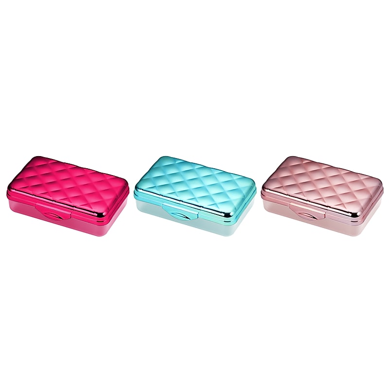 Lockermate It's Academic Latch Pencil Case, Assorted Colos, 3/Pack (23130-3PK21-DM) image 1