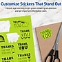 Avery Rectangle Multipurpose Labels, 8.5" x 11", Bright Green, 40/Pack (94269)~#|#~A0CE46D9-03EF-4F84-B6522269ED22AE0B_sc7