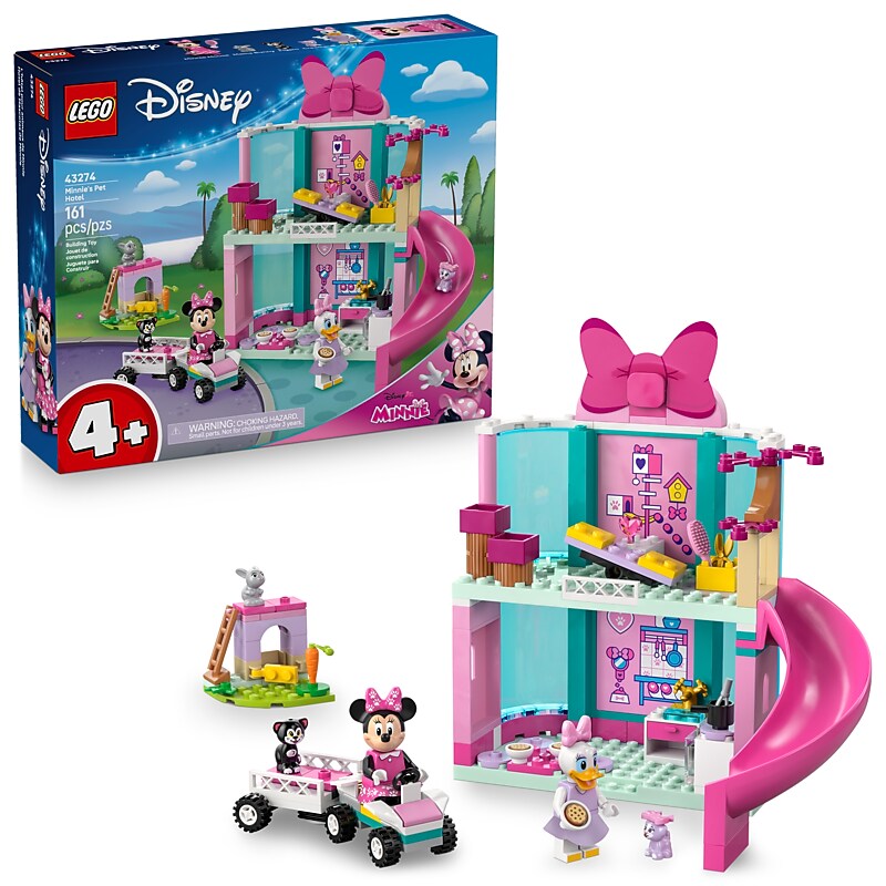 LEGO Disney Minnies Pet Hotel Mickey Mouse Clubhouse Buildable Set, 161 Pieces (43274) image 1