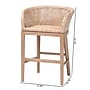bali & pari Papua Bohemian Natural Rattan Counter Stool, Antique Whitewashed/Light Brown (243-13490-HiT)~#|#~A0D44B08-4DB8-4A6B-911609F467064A07_sc7