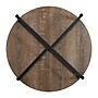 Household Essentials Jamestown 31.5"Dia Laminate Round Coffee Table, Ashwood/Black (8079-1)~#|#~A0D45D1C-5912-4005-9480A92F6B862FD2_sc7