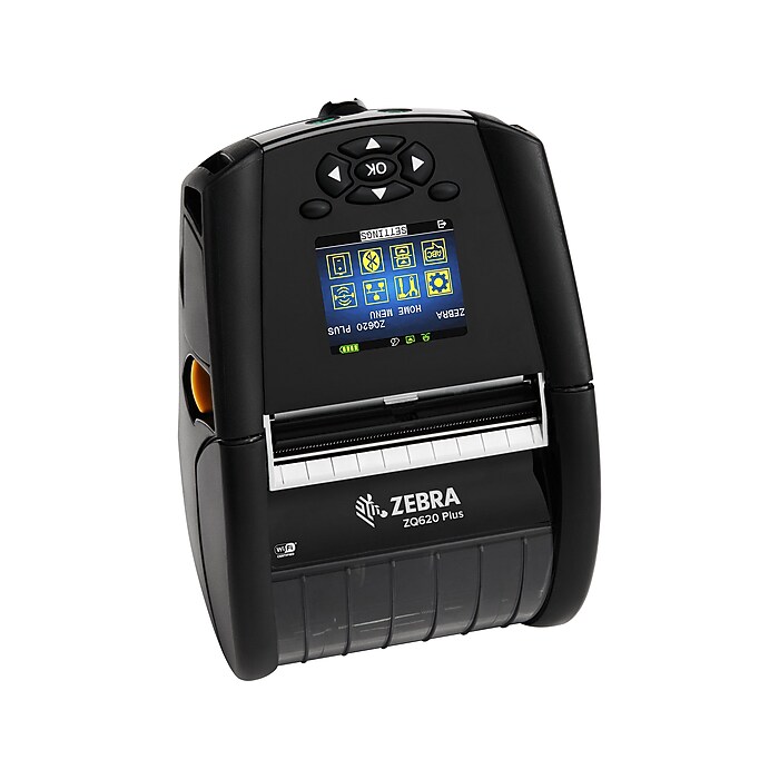 Zebra ZQ620 Plus Rechargeable Mobile Thermal Printer, Black (ZQ62