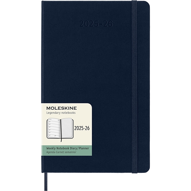 2025-2026 Moleskine Planners 5" x 8.25" Academic Weekly Planner, Sapphire Blue (DHB2018WN3Y26) image 1