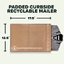 Scotch Curbside Recyclable Padded Mailer, 13" x 18", Tan, 1/Pack (CR-6-1)~#|#~A0DC5DD7-4F36-44EB-9A13E733B777325F_sc7