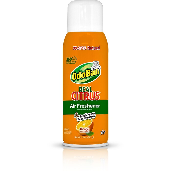 OdoBan Real Citrus Air Freshener Spray, 10 oz., Orange Scent