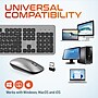 Delton K100 Wireless Slim Computer Keyboard and Mouse Combo, Silver (DKML100-WB)~#|#~A0EDB751-C8BE-44DE-AB9892589F342D78_sc7