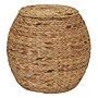 Household Essentials Round Handwoven Water Hyacinth Barrel Wicker Storage Basket Side Table, Natural (HHML-4105)~#|#~A0F5225C-3D22-4C47-B56AE26F6BF6EC1C_sc7