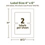 Avery EcoFriendly Laser/Inkjet Rectangle Multipurpose Labels, 4" x 6", White, 200/Box (94278)~#|#~A0F9DE43-61F8-4890-8124F34636090FDD_sc7
