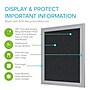 Ghent 36"H x 30"W Enclosed Recycled Rubber Bulletin Board with Satin Frame, 1 Door, Confetti (PA13630TR-CF)~#|#~A1032DFF-7486-42BE-8D57DB1D91AFF285_sc7