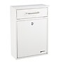 AdirOffice Steel Large Wall Mounted Drop Box Interoffice Mailbox, Key Lock, White (631-04-WHI)~#|#~A10661A7-2395-4540-81E946C01CEA4691_sc7