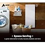 AdirHome Built-In Wall Laundry Hamper, White, 38.25" H x 7.25" W x 3.62" D~#|#~A10B4F33-59D5-46E3-9C872F73008AB6BE_sc7
