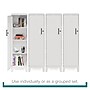 Space Solutions 49.38" Pearl White Storage Locker (25226)~#|#~A11159EA-31E8-4AA1-942458CC7D22966F_sc7