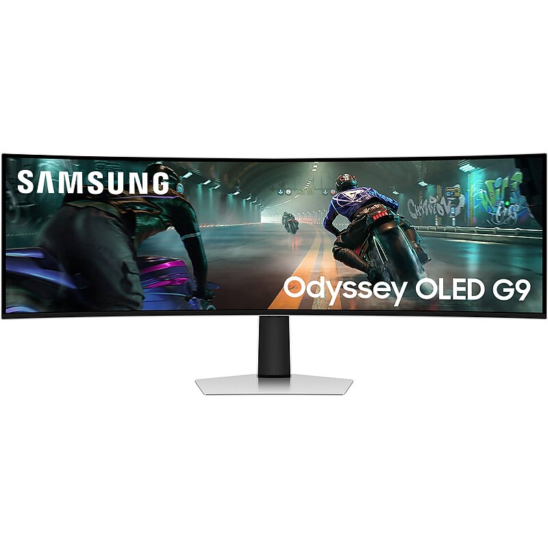 Samsung Odyssey G9 Ultrawide 49" Curved 5K QLED 144Hz FreeSync Gaming Monitor, Height Adjustable, Black (LS49DG910SNXZA) image 1