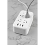 Philips 8-Outlet 3-USB Port Surge Protector, 6', 3120 Joules, White (SPP3245W/37)~#|#~A11B4304-BFD1-4D75-85B7CE637CE96CF7_sc7