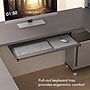 Bestar Connexion 72"W L Shaped Desk with Drawers, Hutch, and Keyboard Tray, Slate (93859-59)~#|#~A11DB22E-F416-426C-9DA55AC426C3D456_sc7