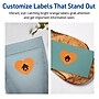 Avery Heart Shaped Multipurpose Labels, 2-9/32" x 1-27/32", Bright Orange, 480/Pack (94603)~#|#~A11DD47F-65B3-4A62-8C400E0C830DD442_sc7
