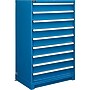 Global Industrial Modular Drawer Cabinet, 9 Drawers, w/Lock, 36"W x 24"D x 57"H, Blue~#|#~A120A97E-E476-40DD-85D3A0B5E2119512_sc7