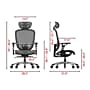 Staples Hyken Ergonomic Mesh Swivel Task Chair, Charcoal Gray (UN59464)~#|#~A1227806-72C7-47CE-A00DECD92351F47F_sc7