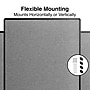 Staples Fabric Bulletin Board, Black Frame, 4' x 3' (ST61264)~#|#~A1237326-7B99-48D8-BD6F59BE8858F4C4_sc7
