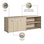 Bush Business Furniture Studio C Low Storage Cabinet with Doors and Shelves, Natural Elm (SCS160NE)~#|#~A1276FD8-757F-4D72-80D0DCDD6BC6CC99_sc7