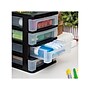 Iris 4-Drawer Desktop Unit, Black/Clear, 2/Pack (586014)~#|#~A12B82DF-39E4-4729-A411883CEA605569_sc7