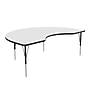 Correll Kidney Shaped Activity Table Set, 72" x 48", Height Adjustable, Frosty White (AP1-A4872DEKID-80-09-09-6-18)~#|#~A12D36D9-4134-45A9-B6072B1EE6FAA94B_sc7