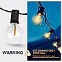 Newhouse Lighting Globe Party LED String Lights w/ Wireless Remote Dimmer, 50 ft., Black (PSTRINGLEDDIM)~#|#~A12EE745-5C84-4CDF-928FF4B6B4CAE4DE_sc7