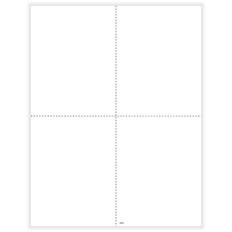 ComplyRight 2025 1099-R Blank Tax Form, 4-Up, 500/Pack (5221B) image 1